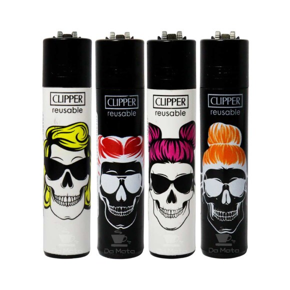 Isqueiro Clipper Skeleton Hair Edição para colecionador