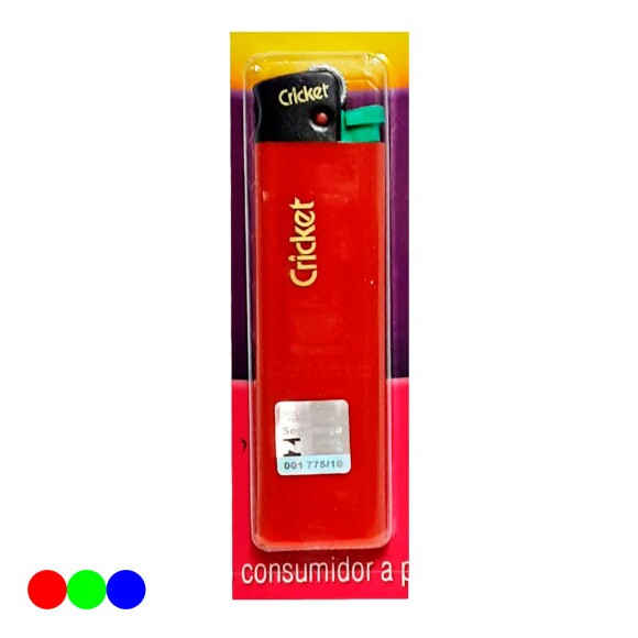 Isqueiro Cricket Grande Colorido