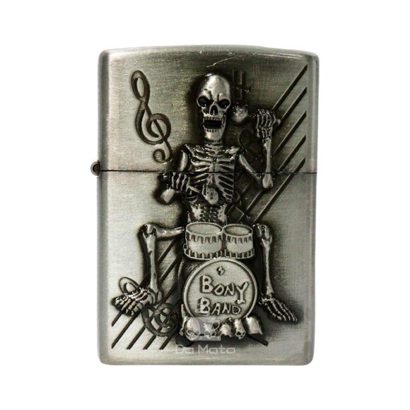 Isqueiro de Metal Prata Bony Band 