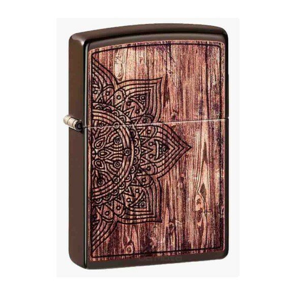 Zippo Wood Mandala Design