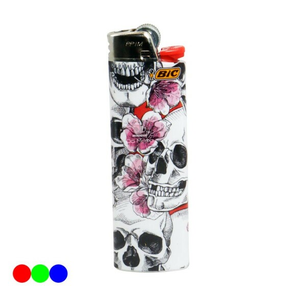 Isqueiro Bic Skull Colors Rosa