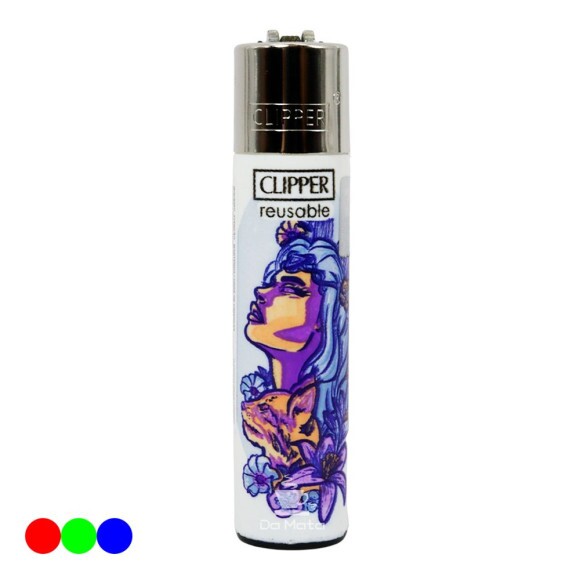 Isqueiro Clipper Goddesses Edição para colecionador azul