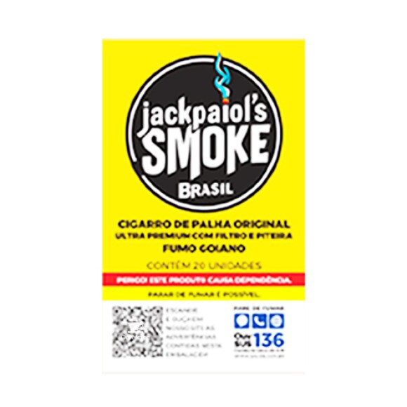 Jack Paiol's Goiano c/ Filtro e Piteira de frente tabacaria da mata