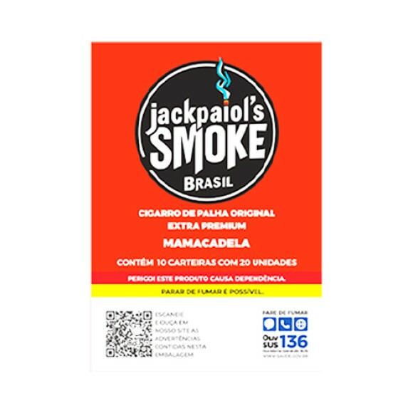 Caixa de Jack Paiol's Mama Cadela de frente tabacaria da mata