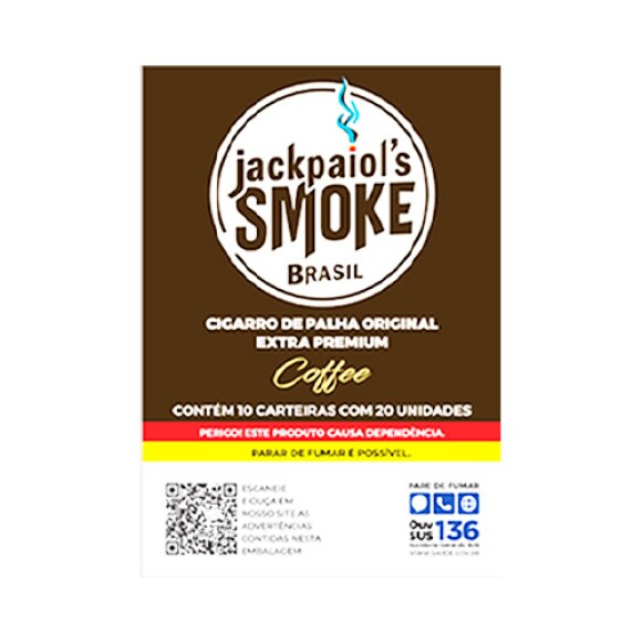 Caixa de Jack Paiol's Coffee de frente tabacaria da mata