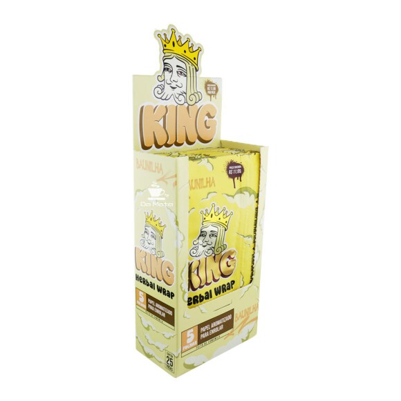 Caixa de King Blunt Baunilha de lado