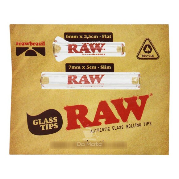 Kit com 2 Piteira de Vidro Raw 6 e 7 mm