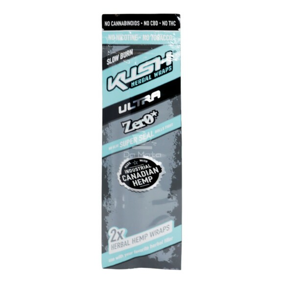 Blunt Kush Ultra Herbal Hemp Wraps Zero de frente tabacaria da mata