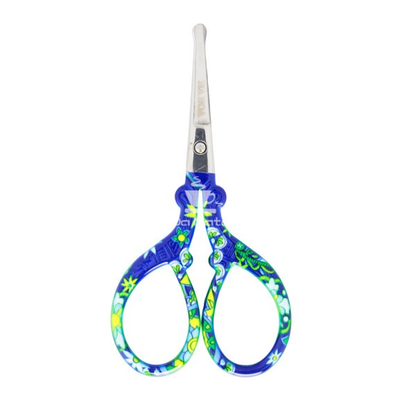  Tesoura de Metal Na Boa Ponta Arredondada de frente tabacaria da mata