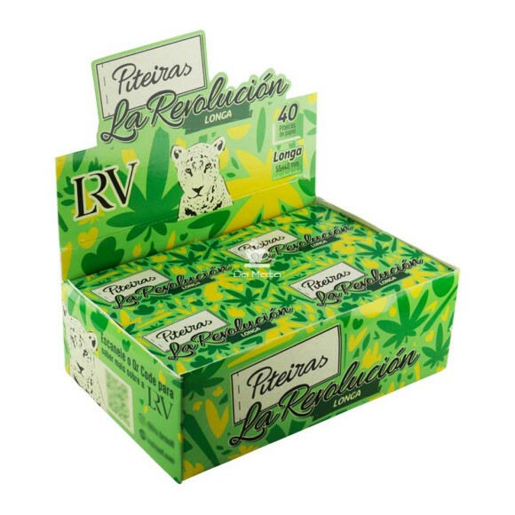Caixa de Piteira La Revolución Longa C/20un de lado