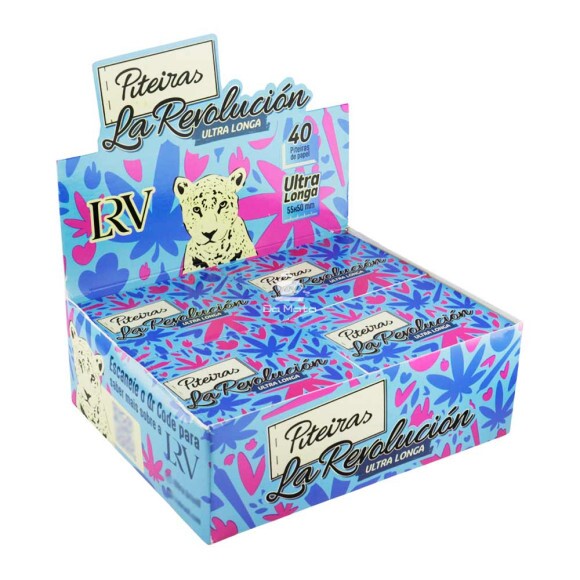 Caixa de Piteira La Revolución Ultra Longa C/20un de lado
