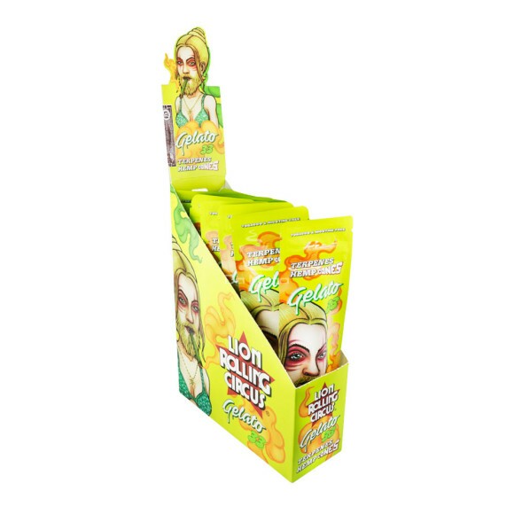 Caixa de Cone Lion Rolling Circus Gelato 33 de lado tabacaria da mata