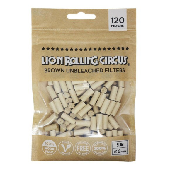 Filtro Lion Rolling Circus Brown Unbleached Slim