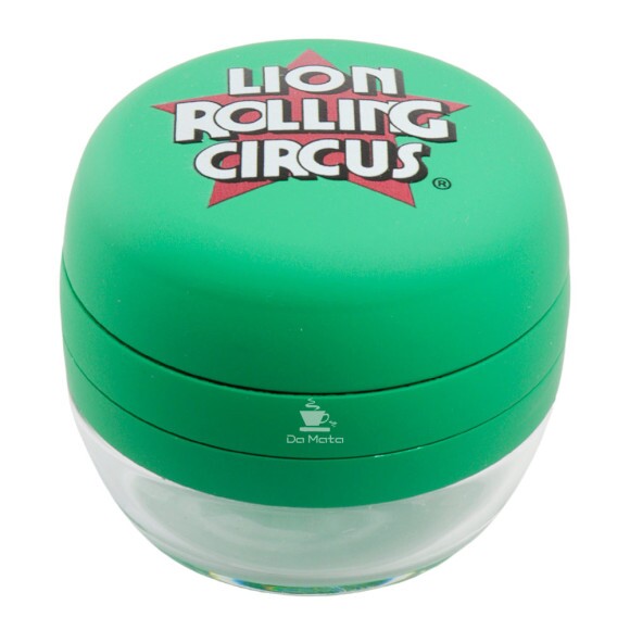 Dichavador de Vidro Lion Rolling Circus de frente