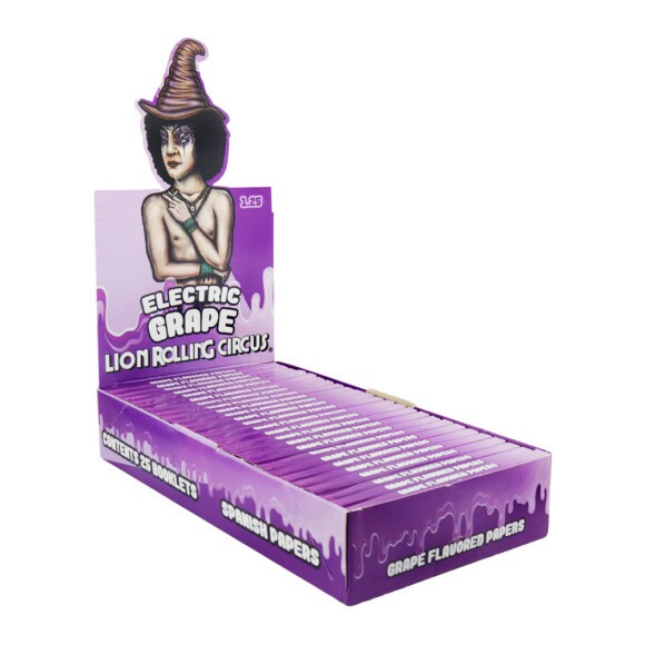 Caixa de Seda Grape Lion Rolling Circus 1 1/4  de frente