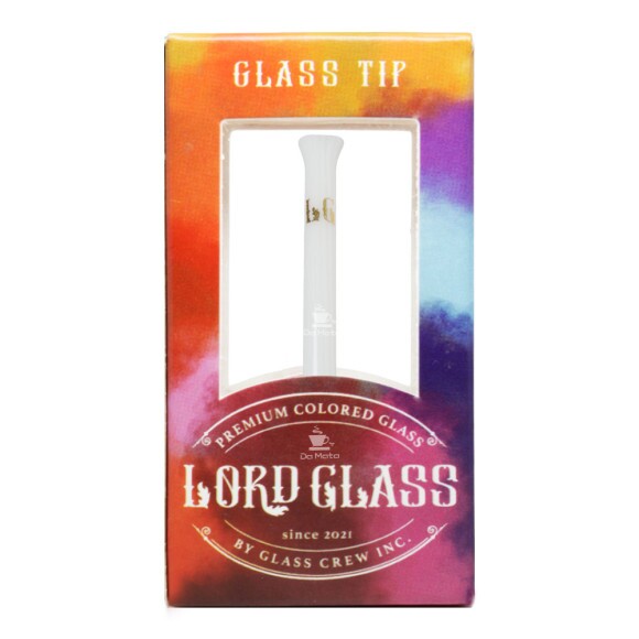 Caixa de Piteira de Vidro Lord Glass Colors White