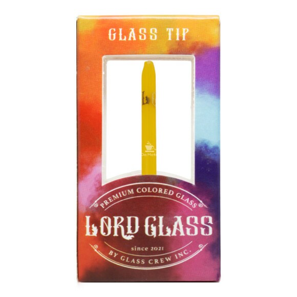 Caixa de Piteira de Vidro Lord Glass Colors Yellow