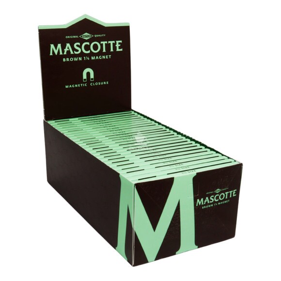 Caixa de Seda Mascotte Brown 1 1/4 Magnet 