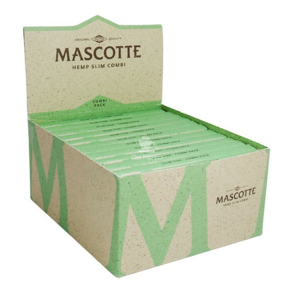 Caixa de Seda Mascotte Hemp King Size Slim c/ Piteira 