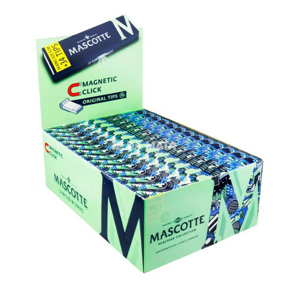 Caixa de Seda Mascotte M-Serie Amsterdam Kss + Tips de lado tabacaria da mata