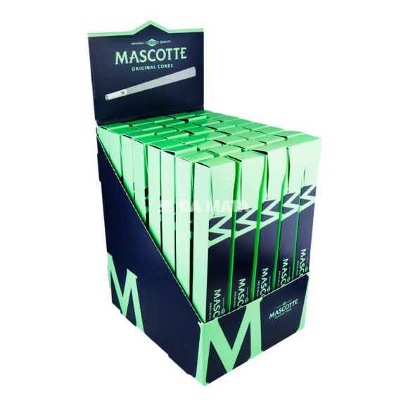 Caixa de Seda Cone Mascotte Original de lado tabacaria da mata