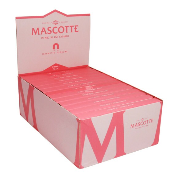 Caixa de Seda Mascotte Pink King Size Slim c/ Piteira