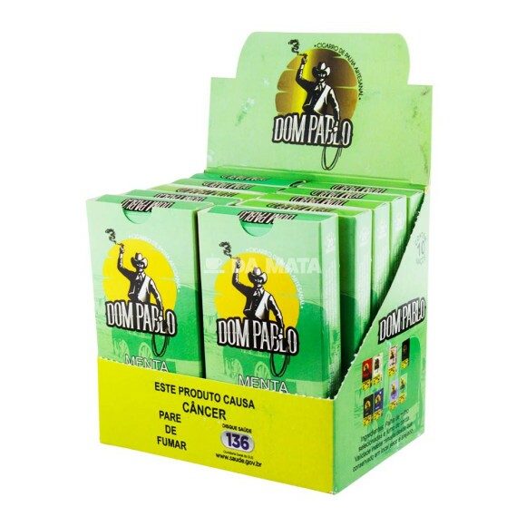 Caixa de Palheiro Dom Pablo Menta de lado tabacaria da mata