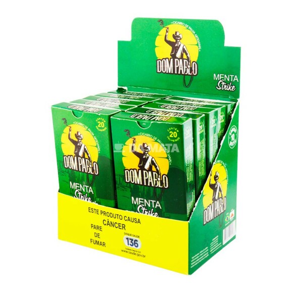 Caixa de Palheiro Dom Pablo Menta Strike de frente tabacaria da mata 