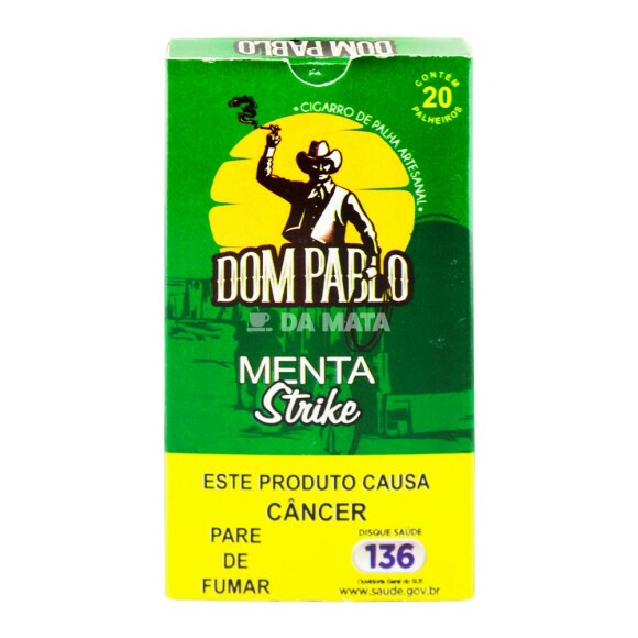 Palheiro Dom Pablo Menta Strike de frente tabacaria da mata 