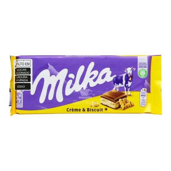 Chocolate Importado Milka Creme e Biscoito 100g