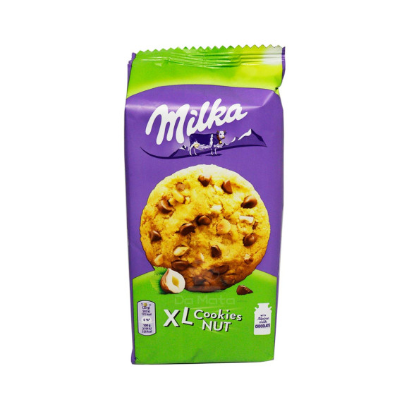Biscoitos Cookies Nut XL Milka 184g