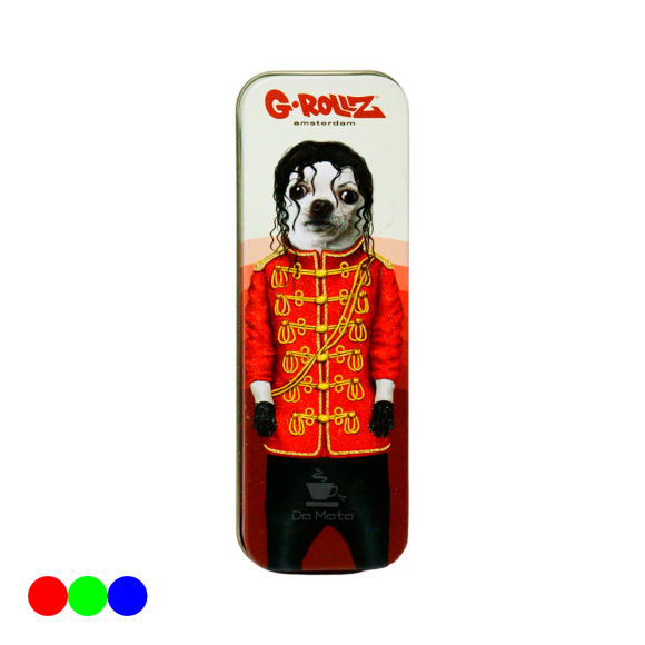 Mini Lata G-Rollz Pets Rock Pequena vermelho