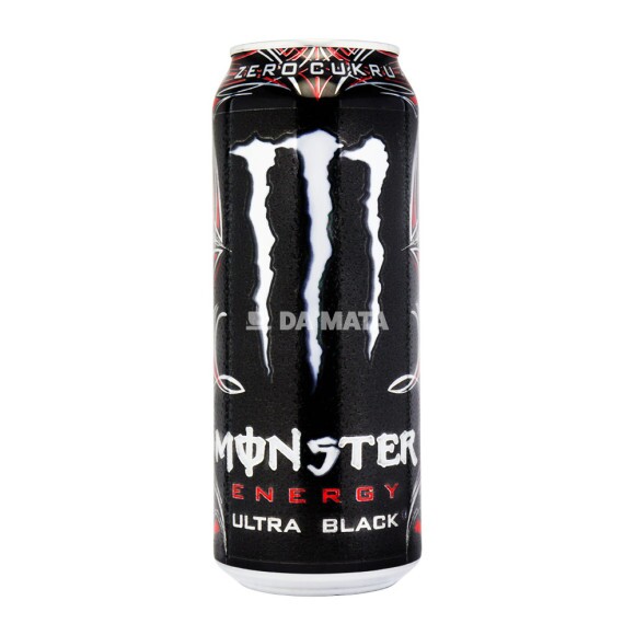 Energético Monster Energy Ultra Black 500ml de frente tabacaria da mata