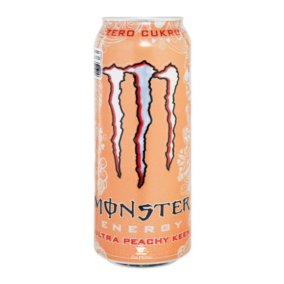 Energético Monster Ultra Peachy Keen Zero 500ml de frente