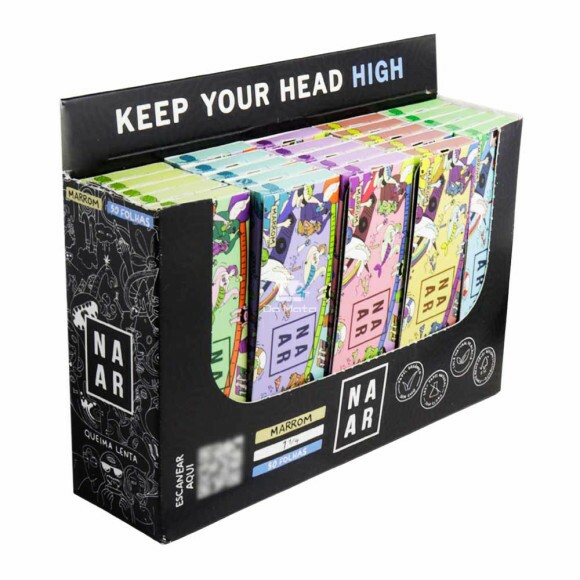 Caixa Seda Naar Liquid Lounge Mini Size Brown Large de lado