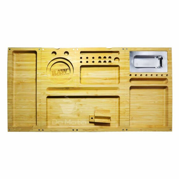 Bandeja Raw Triple Flip Bamboo Rolling Tray