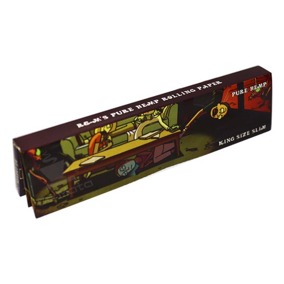 Seda Rick And Morty Brown King Size Slim C/Piteira