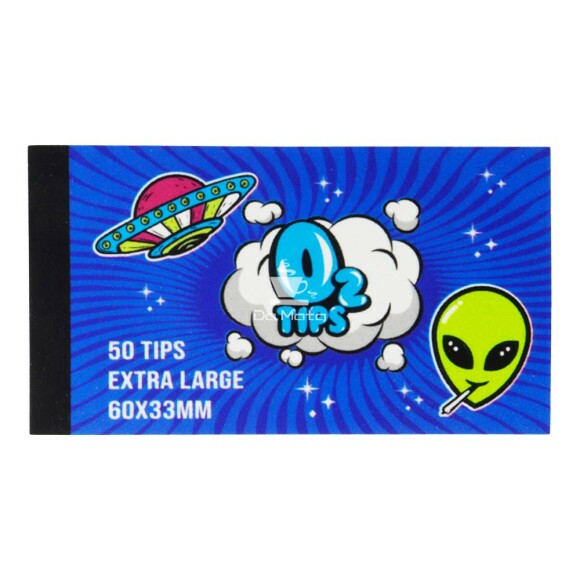 Piteira O2 Tips Extra Large de frente tabacaria da mata 