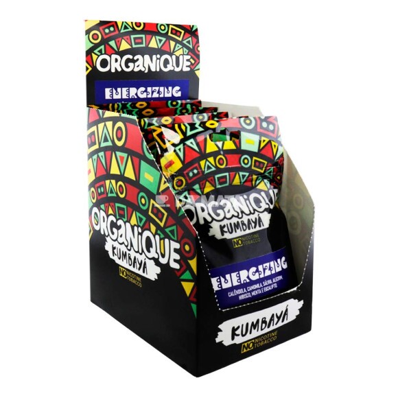 Caixa de Organique Kumbayá Energizing de lado tabacaria da mata