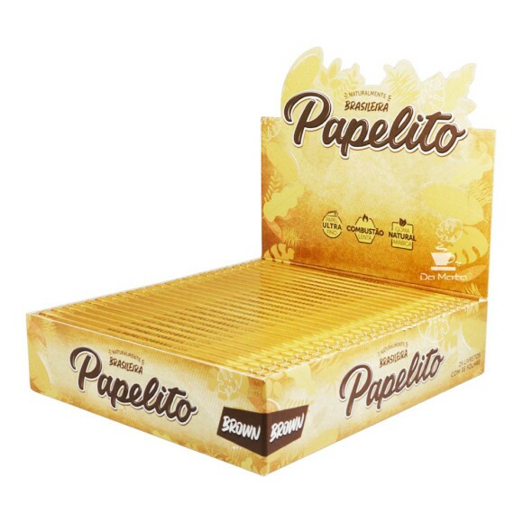 Caixa de Seda Papelito Brown King Size 25un 