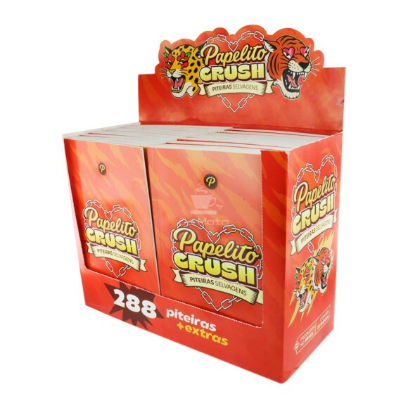 Caixa de Piteira Papelito Crush Selvagem de frente tabacaria da mata 