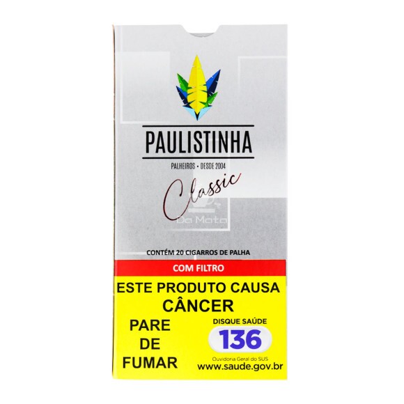Palheiro Paulistinha Classic c/ Filtro de frente tabacaria da mata 