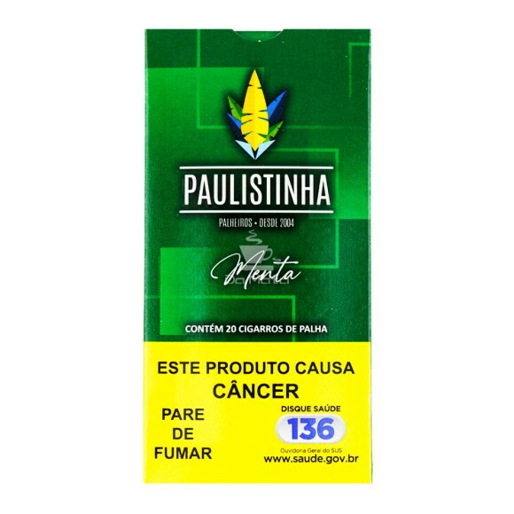 Palheiro Paulistinha Menta de frente tabacaria da mata 