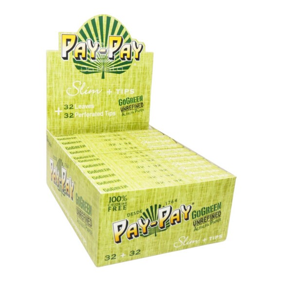 Caixa de Seda Pay-Pay GoGreen Slim + Tips