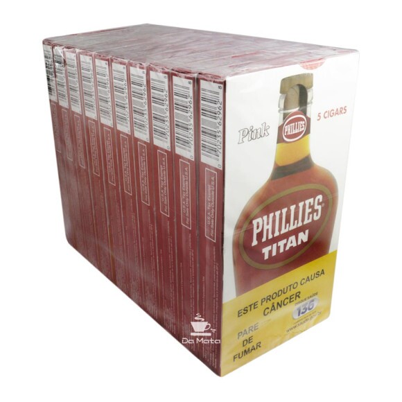 Caixa Phillies Titan Cognac c/ 10 un de lado