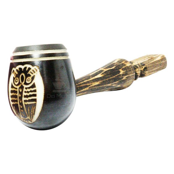 Pipe de Madeira Artesanal Coruja