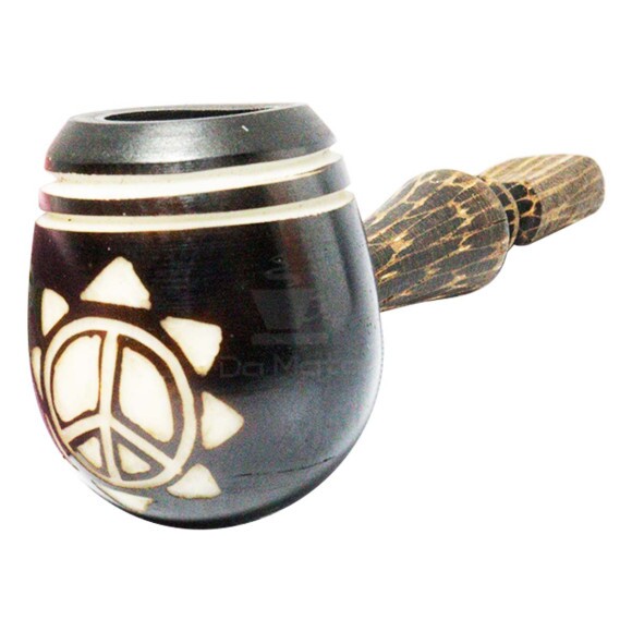 Pipe de Madeira Artesanal Peace