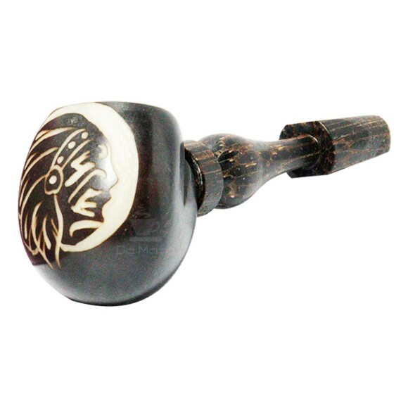Pipe de Madeira Artesanal Índio 2