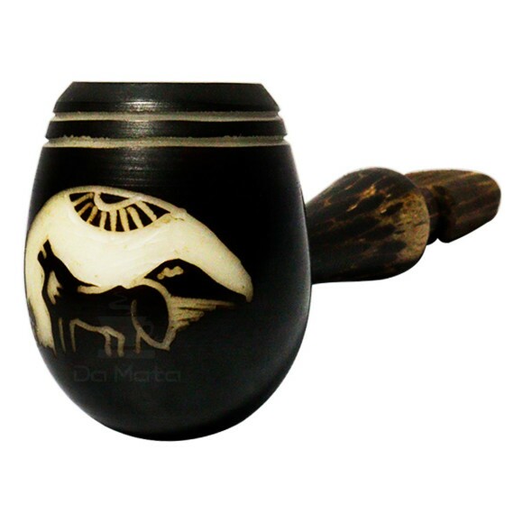 Pipe de Madeira Artesanal Lobo