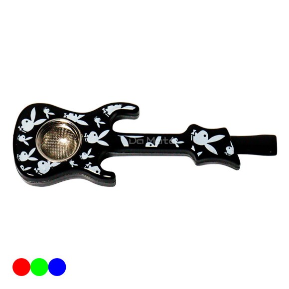 Pipe de Metal Guitarra preto